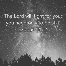 Believe that God is fighting your battles, you only need to be still